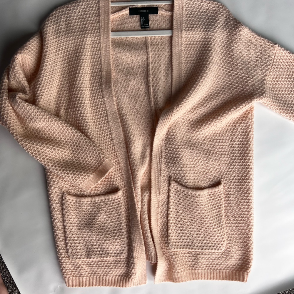 Peach cardi